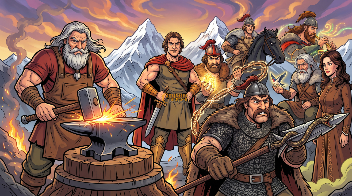 Тайна кузни Тлепша: сказ о том, как нарты магию железа обрели